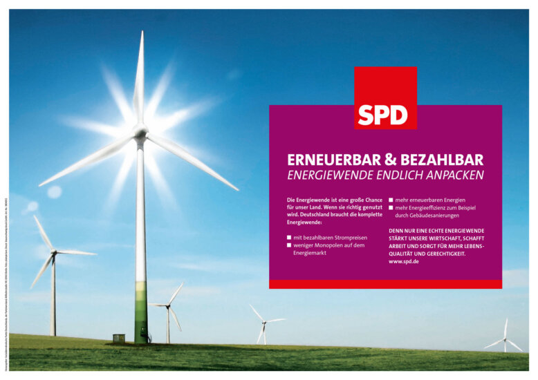 Super Spd 127 Btw 2013 Wandzeitung Energiewende
