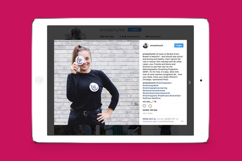 Super Mammographie Brustkrebsmonat Oktober 10 Influencer