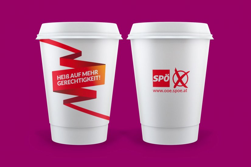 SPÖ September Kampagne becher 01
